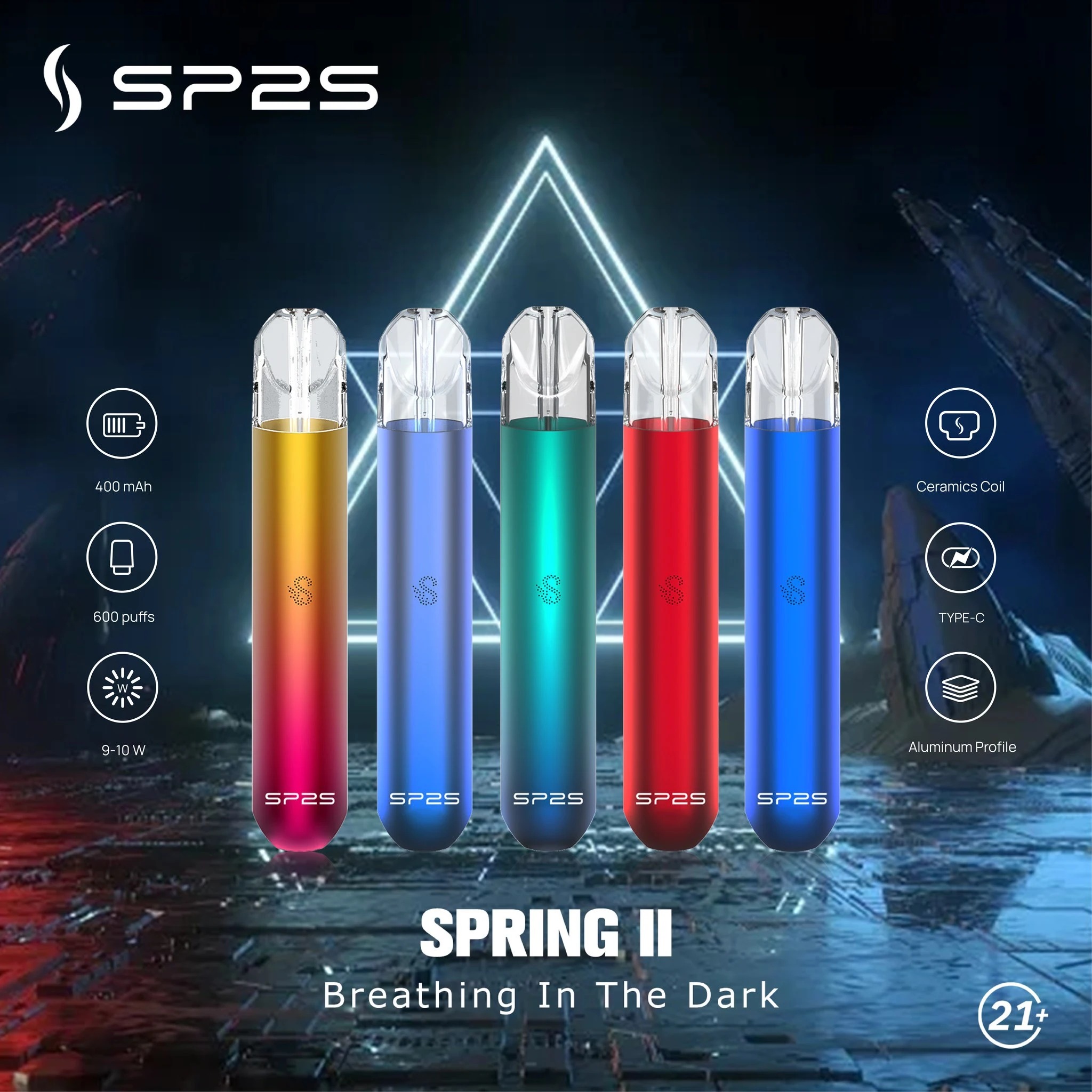 【SP2S主機】SP2電子煙主機/通用一代煙彈/17色任選/台灣正品/現貨秒發